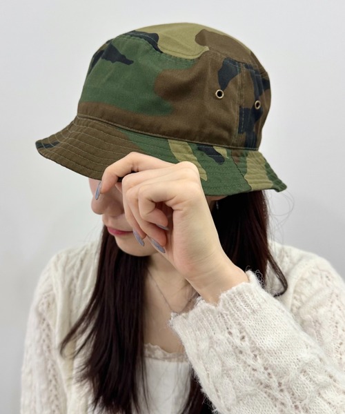 newhattan(ニューハッタン)の「【newhattan】 ニューハッタン サイズ展開あり バケットハット ツイル デニム ユニセックス/buckethat(ハット・レディース・ブラック/ダークブラック/ホワイト/ダークインディゴブルー/ネイビー/ライトブラック/カーキ/チャコール/ライトインディゴブルー/ライトベージュ/オリーブ/ダークグリーン/ベージュ系その他・S/M/L/XL/M/L)」の18枚目の写真