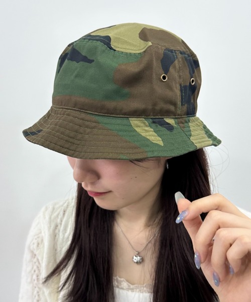 newhattan(ニューハッタン)の「【newhattan】 ニューハッタン サイズ展開あり バケットハット ツイル デニム ユニセックス/buckethat(ハット・レディース・ブラック/ダークブラック/ホワイト/ダークインディゴブルー/ネイビー/ライトブラック/カーキ/チャコール/ライトインディゴブルー/ライトベージュ/オリーブ/ダークグリーン/ベージュ系その他・S/M/L/XL/M/L)」の19枚目の写真