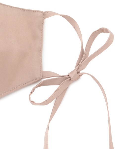 ADAM ET ROPE'（アダムエロペ）の「【WEB限定】シルクフォルムリボンマスク（その他・レディース・ブラック/ベージュ/ピンク/キャメル・FREE）」の7枚目の写真