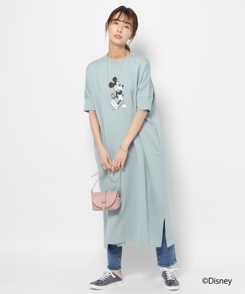 セール Barnyardstorm ワンピース ドレス Mickey 裏毛ワンピース ワンピース Barnyardstorm バンヤードストーム のファッション