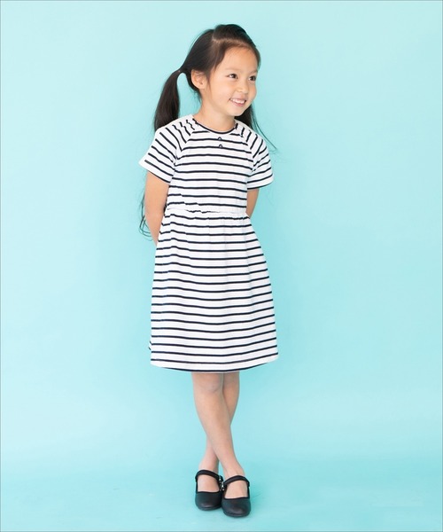 RAGMART(ラグマート)の「半袖ワンピース ボーダー ドット ヨット(ワンピース・キッズ・ドット/ブラック×ホワイト/ブルー・90cm/80cm/95cm)」の6枚目の写真