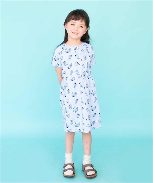 RAGMART(ラグマート)の「半袖ワンピース ボーダー ドット ヨット(ワンピース・キッズ・ドット/ブラック×ホワイト/ブルー・90cm/80cm/95cm)」の8枚目の写真