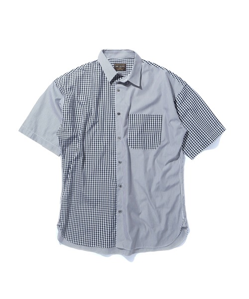 MR.OLIVE（ミスターオリーブ）の「クールマックス /ビッグシルエット 半袖シャツ（シャツ/ブラウス・メンズ・ブラック系その他/ブルー系その他・LARGE/MEDIUM/SMALL）」の5枚目の写真