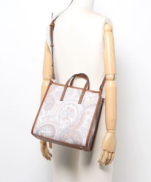 INTERPLANET(インタープラネット)の「ペイズリートートBAG(トートバッグ・レディース・ブラック/キャメル・フリー)」の3枚目の写真