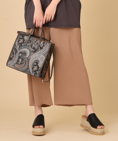 INTERPLANET(インタープラネット)の「ペイズリートートBAG(トートバッグ・レディース・ブラック/キャメル・フリー)」の12枚目の写真