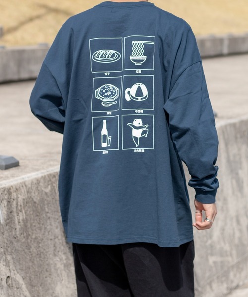 kutir(クティール)の「アソートプリントロンT(Tシャツ/カットソー・メンズ・ホワイト/オフホワイト/ブラック/ベージュ/ダークブラウン/ダークブルー・MEDIUM/LARGE)」の6枚目の写真