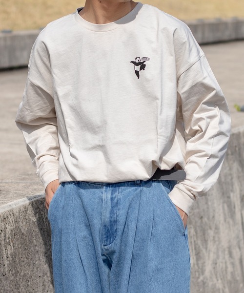 kutir(クティール)の「アソートプリントロンT(Tシャツ/カットソー・メンズ・ホワイト/オフホワイト/ブラック/ベージュ/ダークブラウン/ダークブルー・MEDIUM/LARGE)」の16枚目の写真