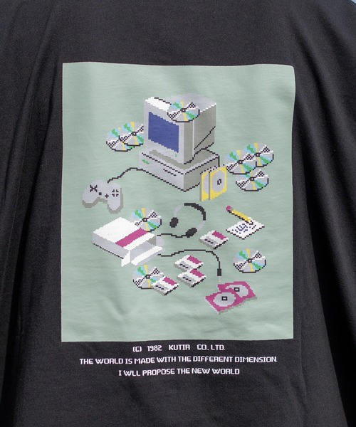 kutir(クティール)の「アソートプリントロンT(Tシャツ/カットソー・メンズ・ホワイト/オフホワイト/ブラック/ベージュ/ダークブラウン/ダークブルー・MEDIUM/LARGE)」の7枚目の写真