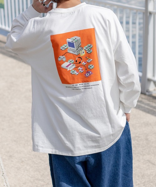 kutir(クティール)の「アソートプリントロンT(Tシャツ/カットソー・メンズ・ホワイト/オフホワイト/ブラック/ベージュ/ダークブラウン/ダークブルー・MEDIUM/LARGE)」の10枚目の写真