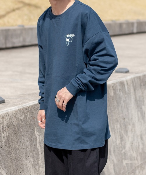 kutir(クティール)の「アソートプリントロンT(Tシャツ/カットソー・メンズ・ホワイト/オフホワイト/ブラック/ベージュ/ダークブラウン/ダークブルー・MEDIUM/LARGE)」の14枚目の写真