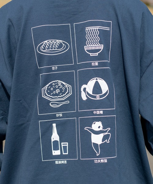 kutir(クティール)の「アソートプリントロンT(Tシャツ/カットソー・メンズ・ホワイト/オフホワイト/ブラック/ベージュ/ダークブラウン/ダークブルー・MEDIUM/LARGE)」の9枚目の写真