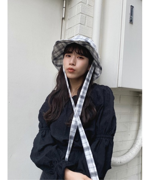 LAGUA GEM（ラグアジェム）の「SPRING CHECK HAT（キャップ・レディース・ライトグリーン/ブラック・FREE）」の14枚目の写真