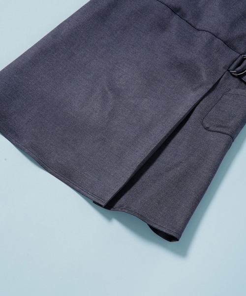 NANO universe（ナノユニバース）の「エプロン型ワンピース キッズ（ワンピース・キッズ・ネイビー/ライトベージュ・120/110）」の6枚目の写真