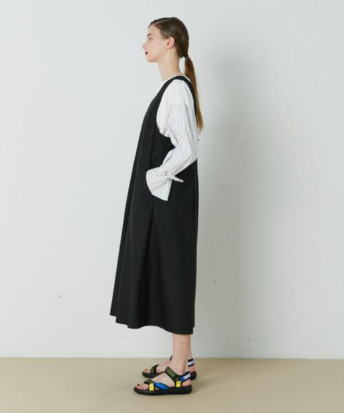 FRAPBOIS（フラボア）の「スムースカラー ジャンパースカート（ジャンパースカート・レディース・ブラック/グリーン系その他・1/0）」の13枚目の写真