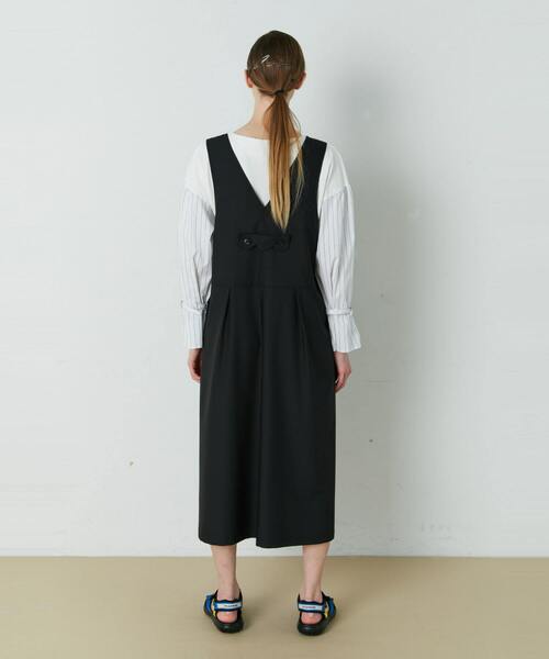 FRAPBOIS（フラボア）の「スムースカラー ジャンパースカート（ジャンパースカート・レディース・ブラック/グリーン系その他・1/0）」の14枚目の写真