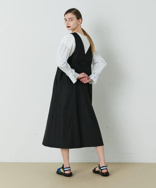 FRAPBOIS（フラボア）の「スムースカラー ジャンパースカート（ジャンパースカート・レディース・ブラック/グリーン系その他・1/0）」の19枚目の写真