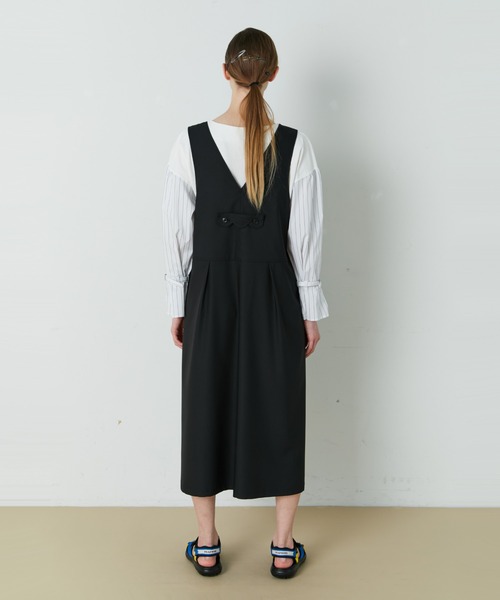 FRAPBOIS（フラボア）の「スムースカラー ジャンパースカート（ジャンパースカート・レディース・ブラック/グリーン系その他・1/0）」の11枚目の写真