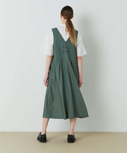 FRAPBOIS（フラボア）の「スムースカラー ジャンパースカート（ジャンパースカート・レディース・ブラック/グリーン系その他・1/0）」の12枚目の写真