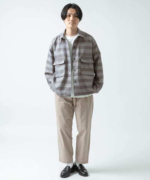 ITEMS URBANRESEARCH（アイテムズ アーバンリサーチ）の「先染めチェック CPOジャケット（その他アウター・メンズ・ブラウン/グレー/ベージュ・LARGE/MEDIUM）」の6枚目の写真