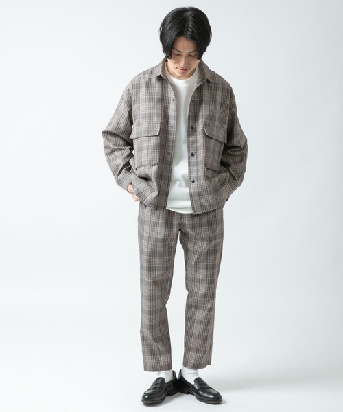 ITEMS URBANRESEARCH（アイテムズ アーバンリサーチ）の「先染めチェック CPOジャケット（その他アウター・メンズ・ブラウン/グレー/ベージュ・LARGE/MEDIUM）」の9枚目の写真