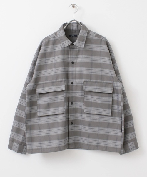 ITEMS URBANRESEARCH（アイテムズ アーバンリサーチ）の「先染めチェック CPOジャケット（その他アウター・メンズ・ブラウン/グレー/ベージュ・LARGE/MEDIUM）」の10枚目の写真