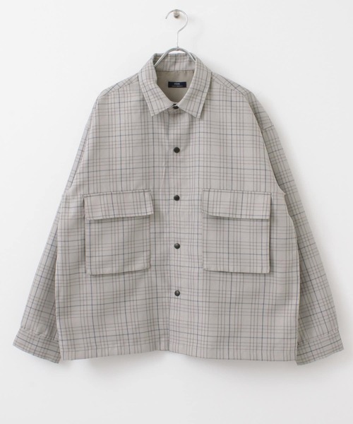 ITEMS URBANRESEARCH（アイテムズ アーバンリサーチ）の「先染めチェック CPOジャケット（その他アウター・メンズ・ブラウン/グレー/ベージュ・LARGE/MEDIUM）」の11枚目の写真