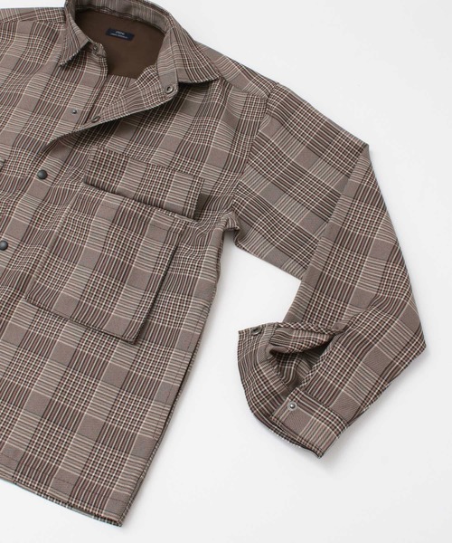 ITEMS URBANRESEARCH（アイテムズ アーバンリサーチ）の「先染めチェック CPOジャケット（その他アウター・メンズ・ブラウン/グレー/ベージュ・LARGE/MEDIUM）」の13枚目の写真