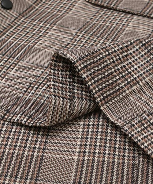 ITEMS URBANRESEARCH（アイテムズ アーバンリサーチ）の「先染めチェック CPOジャケット（その他アウター・メンズ・ブラウン/グレー/ベージュ・LARGE/MEDIUM）」の17枚目の写真