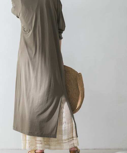 URBAN RESEARCH（アーバンリサーチ）の「カットソーロングカーディガン（カーディガン/ボレロ・レディース・ベージュ系その他/ブラウン/カーキ・FREE）」の12枚目の写真