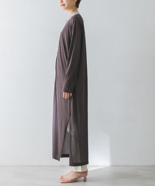 URBAN RESEARCH（アーバンリサーチ）の「カットソーロングカーディガン（カーディガン/ボレロ・レディース・ベージュ系その他/ブラウン/カーキ・FREE）」の21枚目の写真