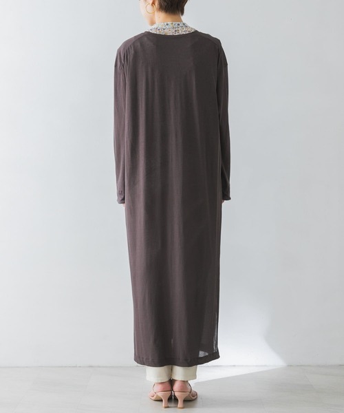 URBAN RESEARCH（アーバンリサーチ）の「カットソーロングカーディガン（カーディガン/ボレロ・レディース・ベージュ系その他/ブラウン/カーキ・FREE）」の9枚目の写真