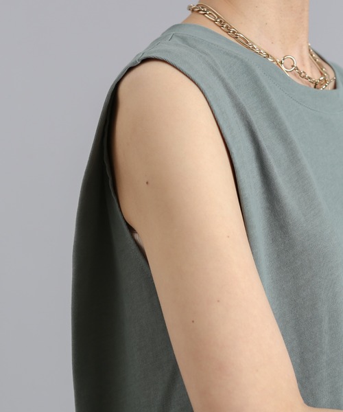 DouDou(ドゥドゥ)の「肩タック切替ワンピース(ワンピース・レディース・ブラック/グリーン/アイボリー・FREE)」の20枚目の写真