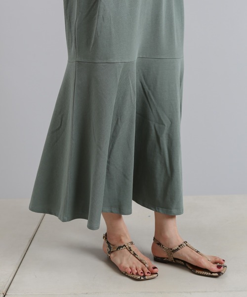 DouDou(ドゥドゥ)の「肩タック切替ワンピース(ワンピース・レディース・ブラック/グリーン/アイボリー・FREE)」の13枚目の写真