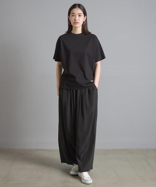 OMNES（オムネス）の「ユニセックス バイオ加工 綿100％プリント半袖Tシャツ（Tシャツ/カットソー・レディース・ホワイト/ブラック/イエロー/ピンクベージュ/チャコール・SMALL/MEDIUM/LARGE/X-LARGE）」の15枚目の写真