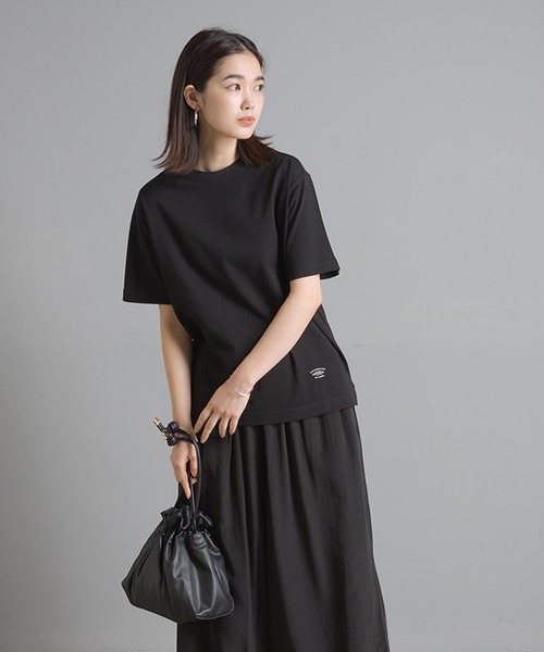 OMNES（オムネス）の「ユニセックス バイオ加工 綿100％プリント半袖Tシャツ（Tシャツ/カットソー・レディース・ホワイト/ブラック/イエロー/ピンクベージュ/チャコール・SMALL/MEDIUM/LARGE/X-LARGE）」の21枚目の写真