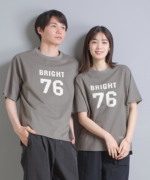 OMNES（オムネス）の「ユニセックス バイオ加工 綿100％プリント半袖Tシャツ（Tシャツ/カットソー・レディース・ホワイト/ブラック/イエロー/ピンクベージュ/チャコール・SMALL/MEDIUM/LARGE/X-LARGE）」の16枚目の写真