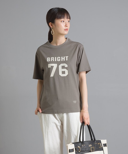 OMNES（オムネス）の「ユニセックス バイオ加工 綿100％プリント半袖Tシャツ（Tシャツ/カットソー・レディース・ホワイト/ブラック/イエロー/ピンクベージュ/チャコール・SMALL/MEDIUM/LARGE/X-LARGE）」の22枚目の写真