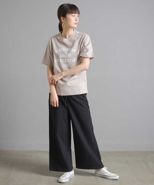 OMNES（オムネス）の「ユニセックス バイオ加工 綿100％プリント半袖Tシャツ（Tシャツ/カットソー・レディース・ホワイト/ブラック/イエロー/ピンクベージュ/チャコール・SMALL/MEDIUM/LARGE/X-LARGE）」の19枚目の写真