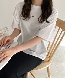 charme by remer | 【charme】mini ロゴ刺繍 Tee(Tシャツ/カットソー)