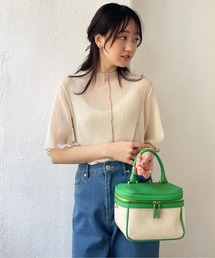 Shelly island | インナー付き楊柳シフォン半袖トップス(シャツ/ブラウス)