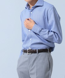 BEAMS HEART / ハウンドトゥース カッタウェイシャツ