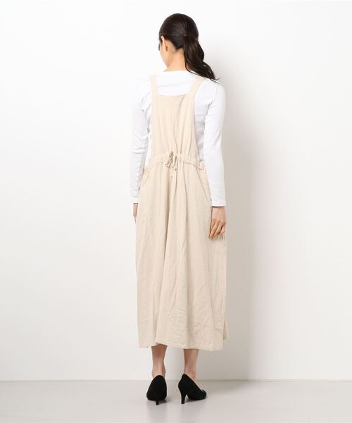 Samansa Mos2（サマンサ モスモス）の「レース貼りノースリワンピース（ワンピース・レディース・キナリ/ブラック/ボルドー/グリーン・ﾌﾘ-）」の5枚目の写真