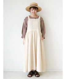 Samansa Mos2 | レース貼りノースリワンピース(ワンピース)