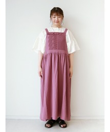 Samansa Mos2 | レース貼りノースリワンピース(ワンピース)