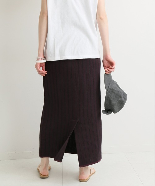 IENA（イエナ）の「ヘリンボンジャガードニットスカート◆（スカート・レディース・ブラウン/ブルー・36/38）」の22枚目の写真