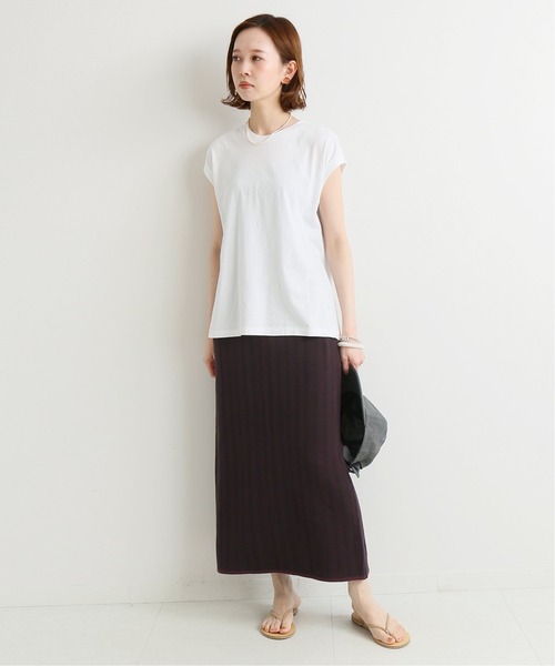 IENA（イエナ）の「ヘリンボンジャガードニットスカート◆（スカート・レディース・ブラウン/ブルー・36/38）」の20枚目の写真