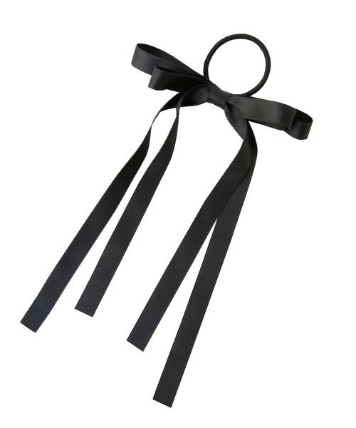 MIELI INVARIANT（ミエリインヴァリアント）の「Ribbon Tape Hair Rubber（ヘアゴム・レディース・ブラック/アイボリー・FREE）」の9枚目の写真