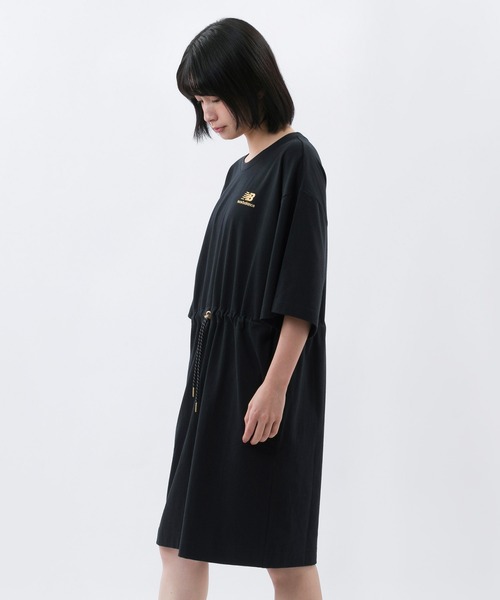 NEW BALANCE（ニューバランス）の「NB Athletics Tシャツ ドレス（ワンピース・レディース・エメラルドブルー/ブラック・MEDIUM/LARGE/X-LARGE/SMALL）」の3枚目の写真