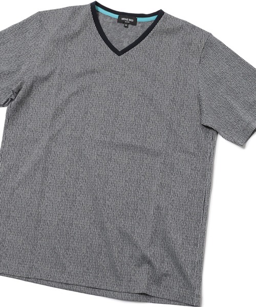 MEN'S BIGI(メンズビギ)の「【DRYMASTER(ドライマスター)】ジャガードTシャツ made in japan(Tシャツ/カットソー・メンズ・ミント/ライトグレー/ネイビー・02/01/03)」の3枚目の写真