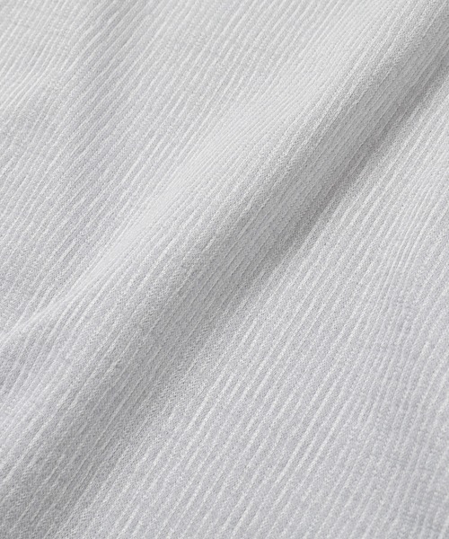 MEN'S BIGI(メンズビギ)の「【DRYMASTER(ドライマスター)】ジャガードTシャツ made in japan(Tシャツ/カットソー・メンズ・ミント/ライトグレー/ネイビー・02/01/03)」の5枚目の写真